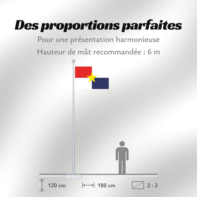 Proportions du drapeau : Montería
