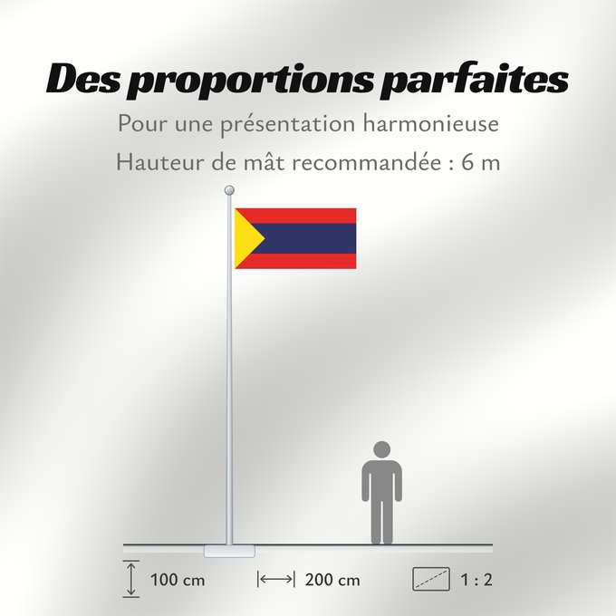 Proportions du drapeau : Pasto
