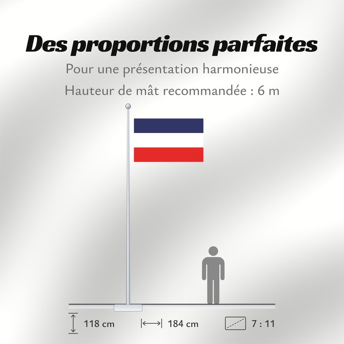 Proportions du drapeau : Valledupar2