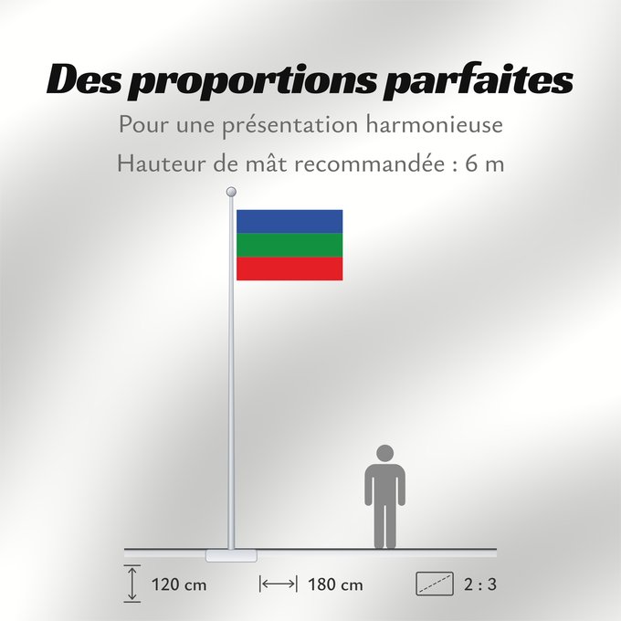 Proportions du drapeau : Villavicencio  Meta	Villavicencio	Ciudad de Villavicencio  Meta