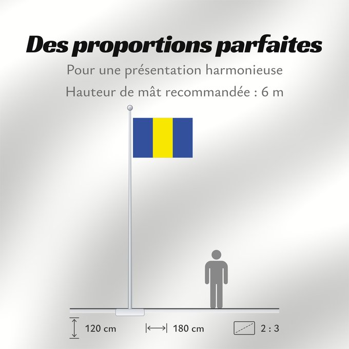 Proportions du drapeau : Bechyne