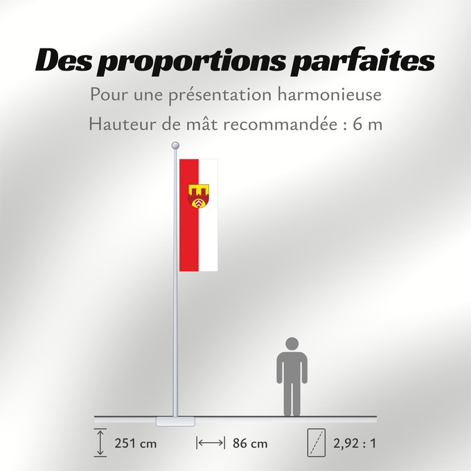 Proportions du drapeau : Bielefeld