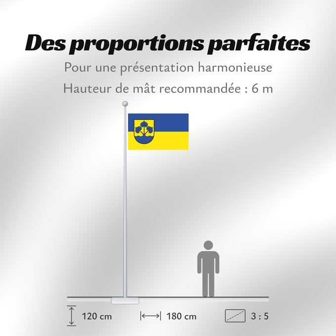 Proportions du drapeau : Enger	It is easy to put a border around this flag image	Stadt Enger, Deutschland