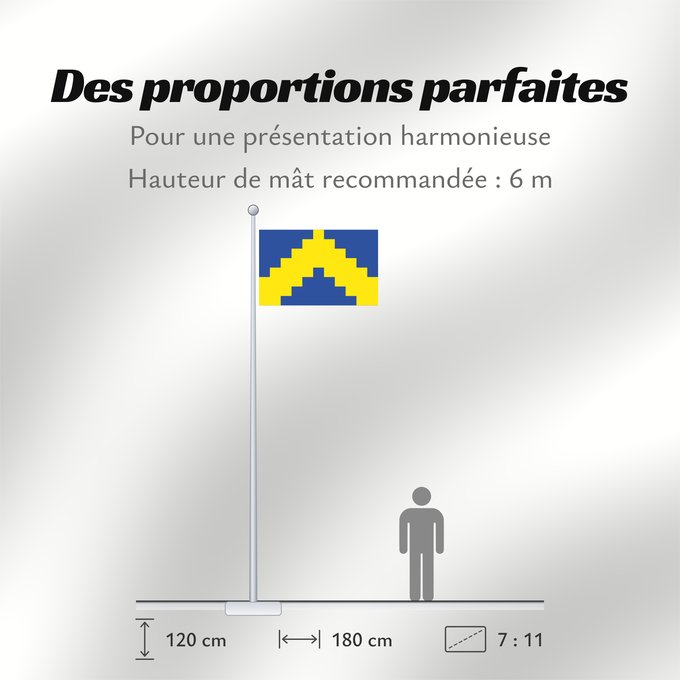 Proportions du drapeau : Sillamäe	Sillamäe town, Estonia