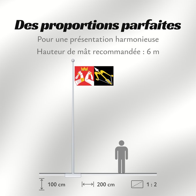 Proportions du drapeau : Itä-Suomen lääni