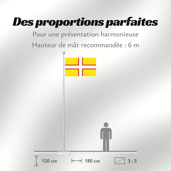 Proportions du drapeau : Dorset	Dorset, England