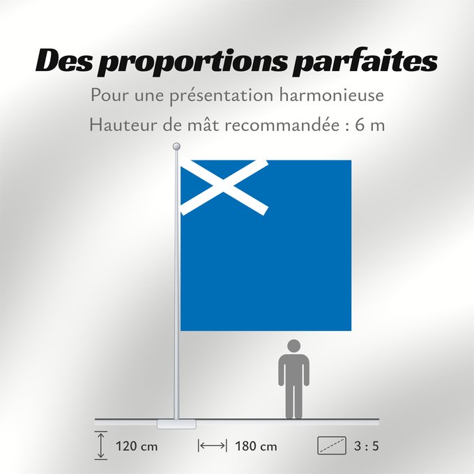 Proportions du drapeau : Scotland	L Écosse	Escocia	Schottland	Scozia	Schotland	Escócia	Szkocji	Scotlandes	علم اسكتلندا	Знаме на Шотландия	Banniel Bro-Skos	Skotská vlajka	Yr Alban	Skotlands	Σημαία της Σκωτίας	Skotio	Šotimaa lipp	پرچم اسکاتلند	Skotlannin	HAlban	H-Alba	Brattagh ny h