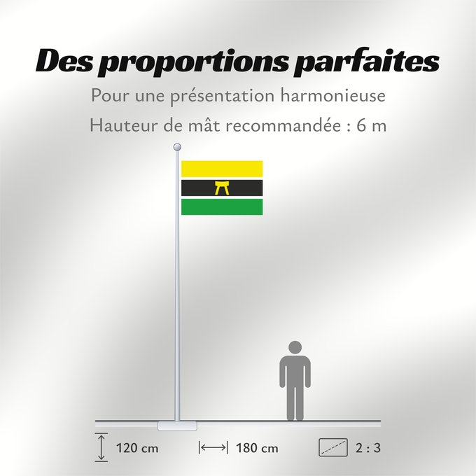 Proportions du drapeau : Ashanti	Aschanti	Ashanti people and country Ashanti, Asanteman