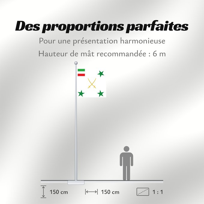 Proportions du drapeau : Persian Army Corps General Général de Corps d'Armée Perse General de Cuerpo de Ejército Persa Persischer Armeekorpsgeneral Generale di Corpo d'Armata Persiano