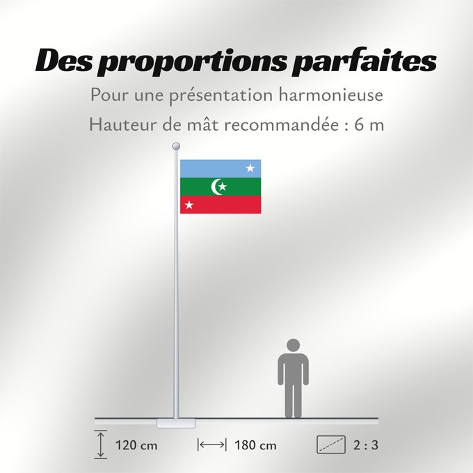 Proportions du drapeau : United Suvadive Republic République unie des Suvadives República Unida de Suvadiva Vereinigte Suvadiven-Republik Repubblica Unita delle Suvadive އެކުވެރި ސުވައިދީބު ޖުމްހޫރިއްޔާގެ ދިދަ