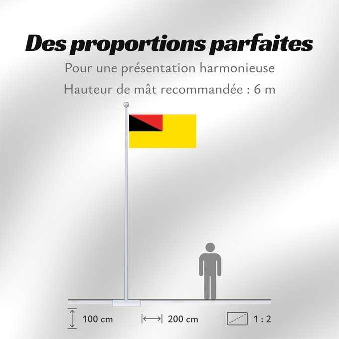 Proportions du drapeau : Negeri Sembilan	Negeri Sembilan, a state of Malaysia