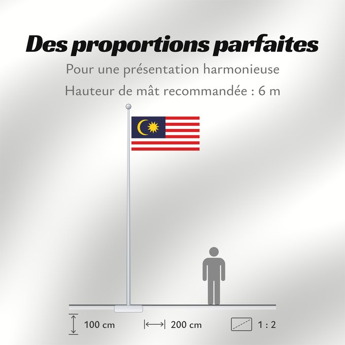 Proportions du drapeau : Malaya	Federation of Malaya	Föderation Malaya	Persekutuan Tanah Melayu / بنديرا ڤرسكوتوان تنه ملايو