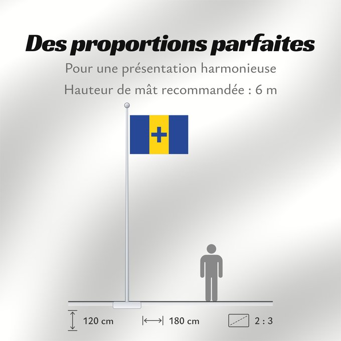 Proportions du drapeau : Baarn