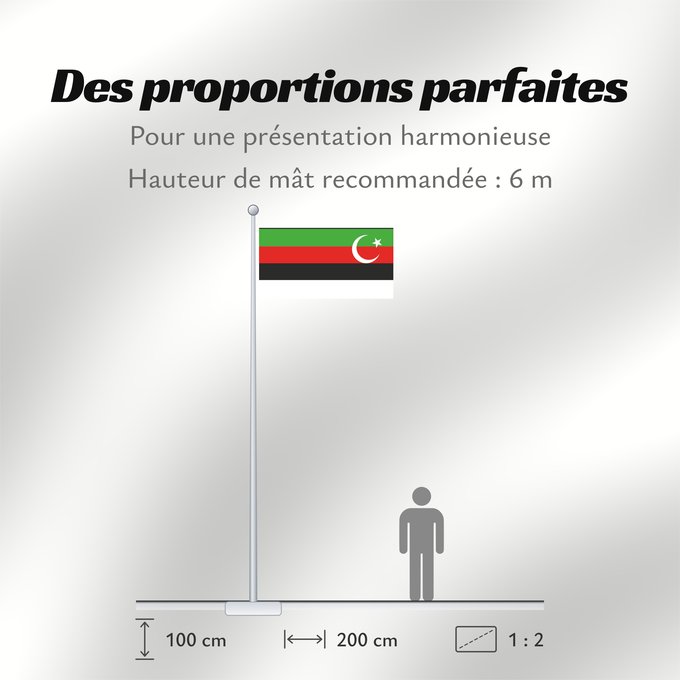 Proportions du drapeau : State of Las Bela Historical Pakistani state of Las Bela État de Las Bela Estado de Las Bela Bundesstaat Las Bela Stato di Las Bela