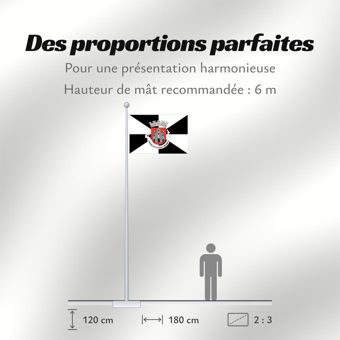 Proportions du drapeau : Castelo Branco