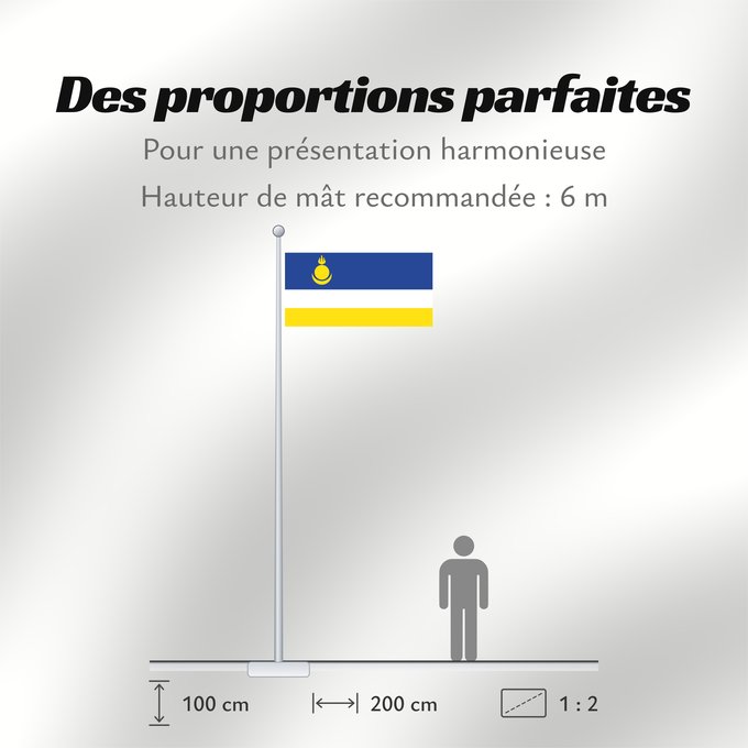 Proportions du drapeau : Buryatia Republic of Buryatia Buratti República de Buriatia Repubblica di Buriazia Буряад Республикын гyрэнэй һүлдэ Флаг Бурятии Парчами Бурятия