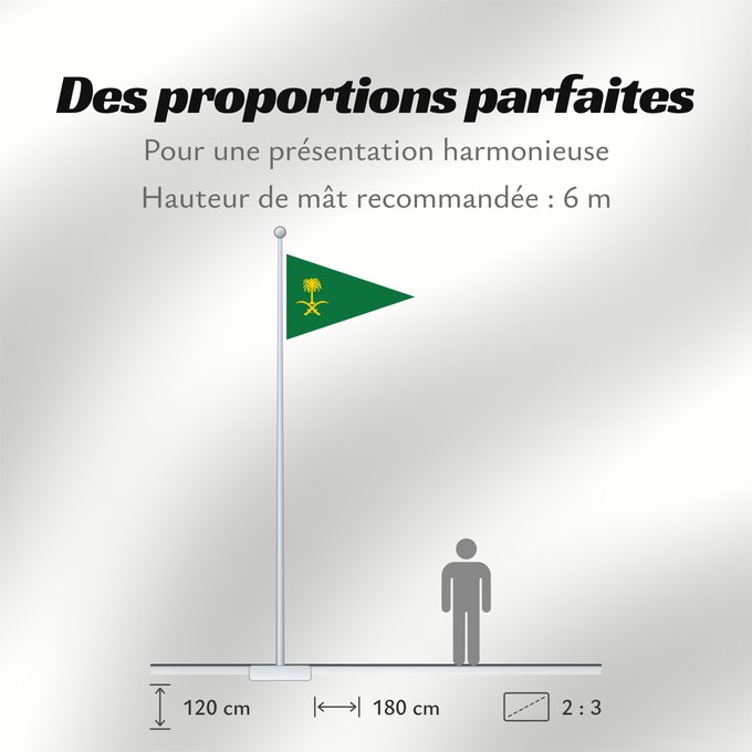 Proportions du drapeau : Saudi Arabian Army