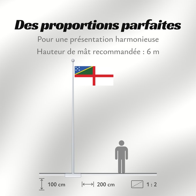 Proportions du drapeau : Naval Ensign of the Solomon Islands