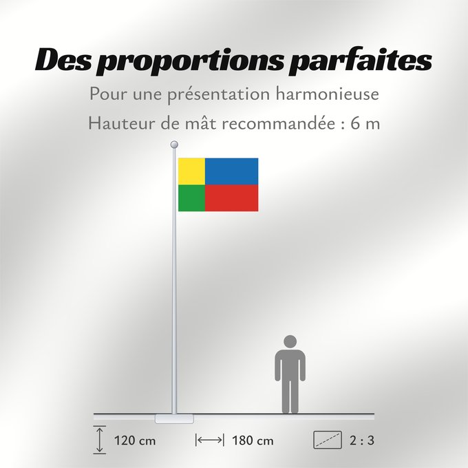 Proportions du drapeau : Zilinsky vlajka Žilina Region Région de Žilina Región de Žilina Žilina