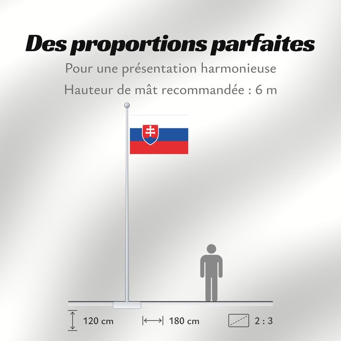 Proportions du drapeau : Slovakia	Slovakia. Image from here, colors	Slovaquie	Eslovaquia	Slowakei	Slovacchia	Slowakije	Eslováquia	Słowacji	Сцяг Славакіі	Национално знаме на Словакия	Slovačke	Slovenská vlajka	Slovakiets	Σημαία της Σλοβακίας	Slovaki lipp	Slovakian	Slóvaice	Szlováki