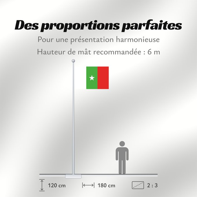 Proportions du drapeau : Casamance	Casamance (MFDC)	Separatist movement MFDC in Casamance, Senegal