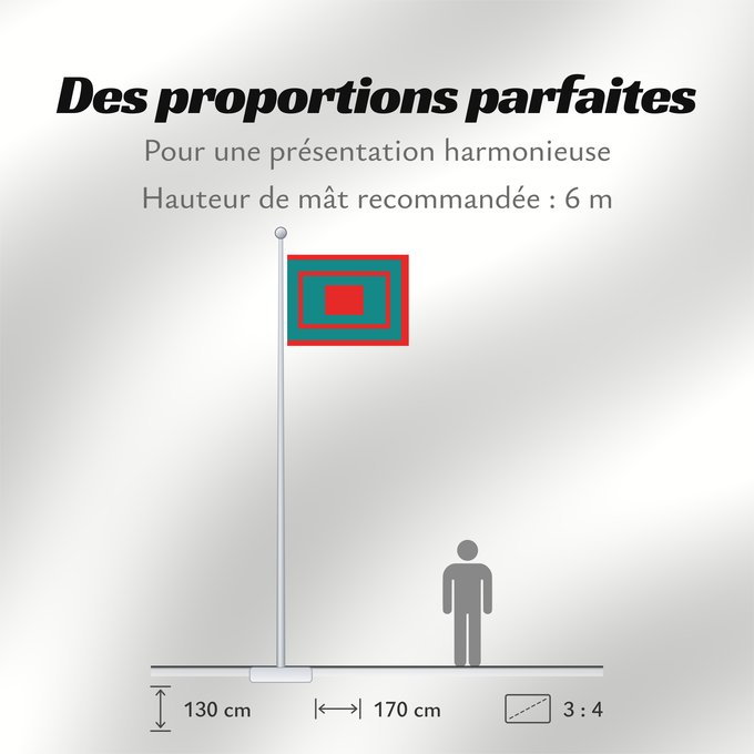 Proportions du drapeau : Dervish	Dervish State	Stato Derviscio	Daraawiish