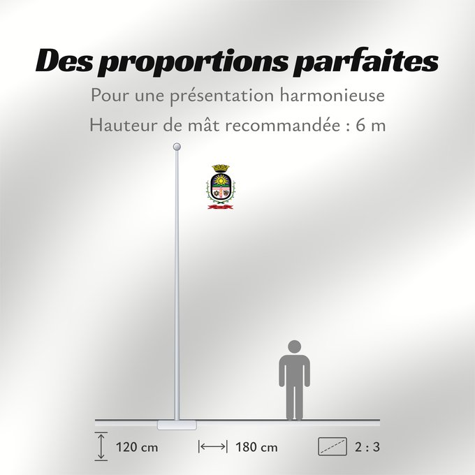Proportions du drapeau : Cerro Largo