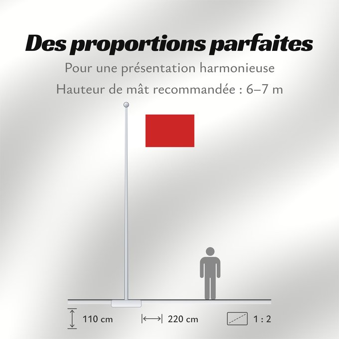 Proportions du drapeau : Ajman	D Ajman	Adschman	علم إمارة عجمان