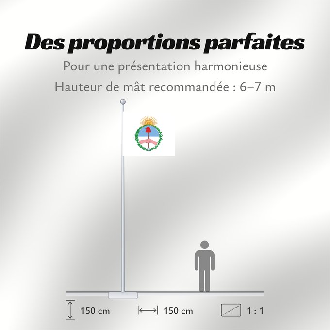 Proportions du drapeau : Provincia de Jujuy Jujuy Province province de Jujuy Jujuy (Provinz) Provincia di Jujuy