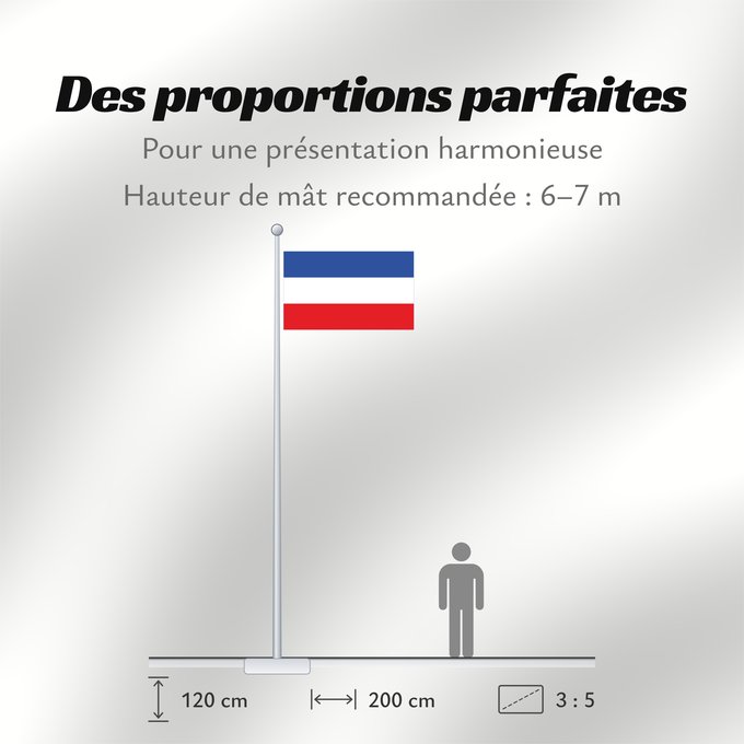 Proportions du drapeau : Schleswig-Holstein