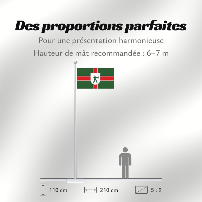 Proportions du drapeau : County Flag of Nottinghamshire	Nottinghamshire	Snotingahāmscīre fana