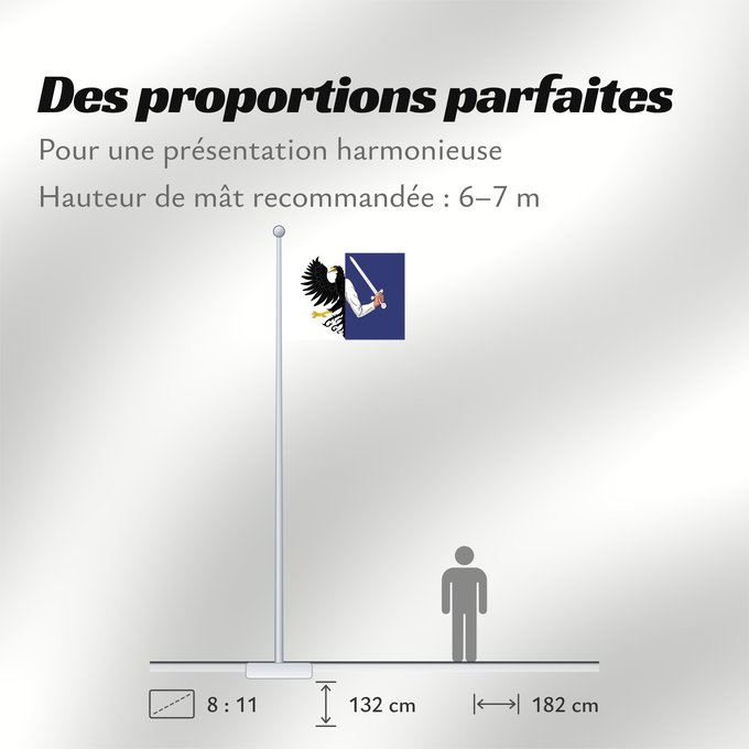 Proportions du drapeau : Connacht W Connacht Connacht ou Connaught