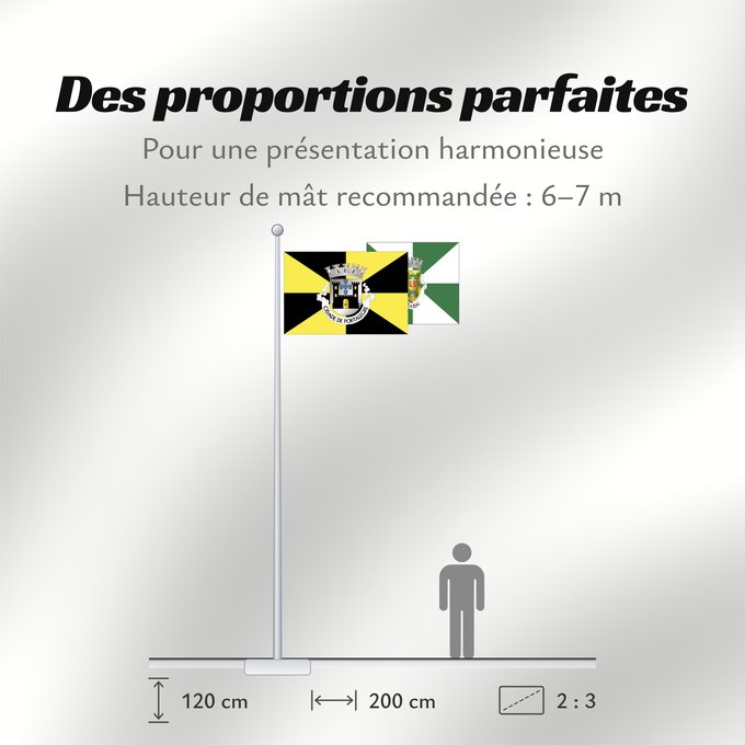 Proportions du drapeau : Portalegre