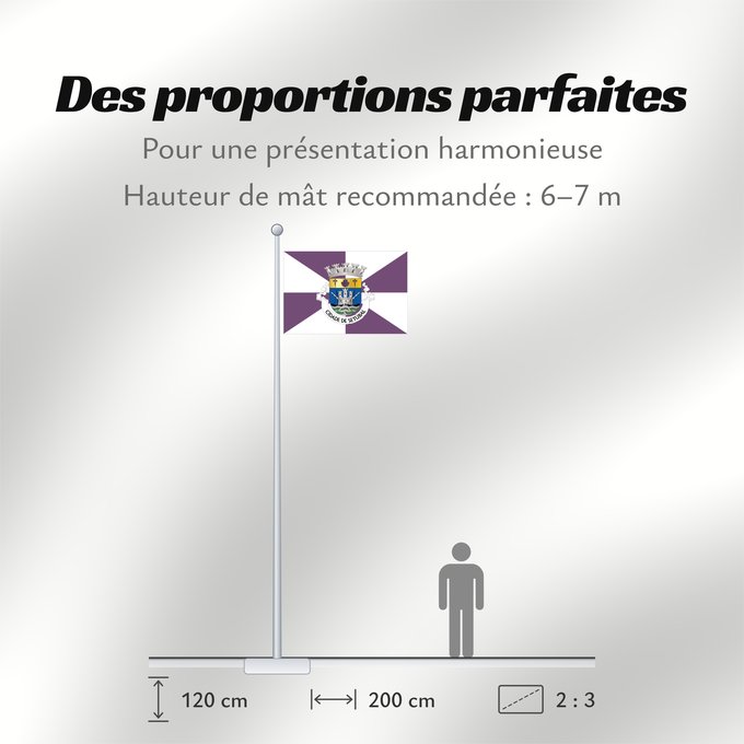 Proportions du drapeau : Setúbal