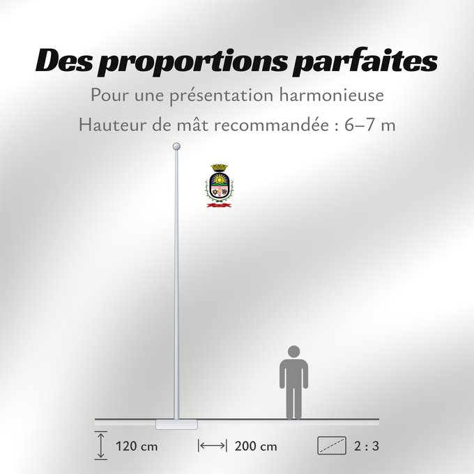 Proportions du drapeau : Cerro Largo