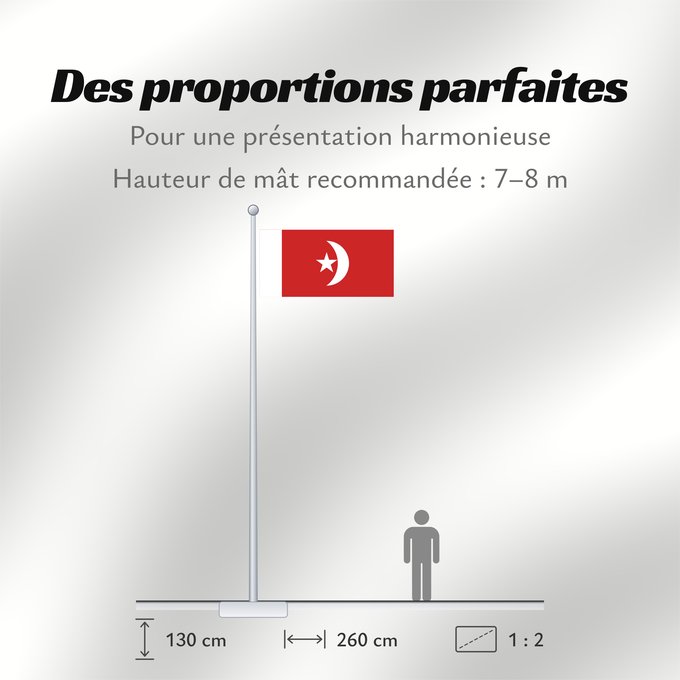 Proportions du drapeau : Umm al-Qaiwain	Umm al-Quwain	علم إمارة أم القيوين