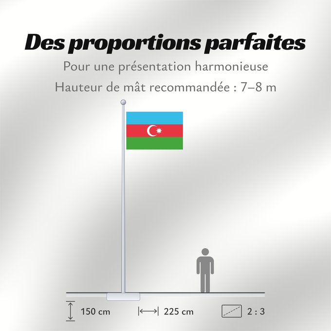 Proportions du drapeau : Azerbaijan L Azerbaïdjan Azerbaiyán Aserbaidschan Dell Azerbaigian Azerbeidzjan Azerbejdżanu Азербаиџьан абыраҟ علم أذربيجان Azərbaycan Сцяг Азербайджана Сьцяг Азэрбайджану Azerbajĝano Aserbaidžaani lipp Azerbaidžanin Azerbajdzsán Ադրբեջանի դրոշը აზერბაიჯ