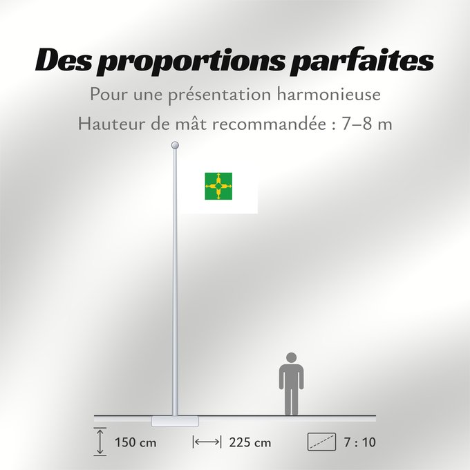 Proportions du drapeau : Distrito Federal