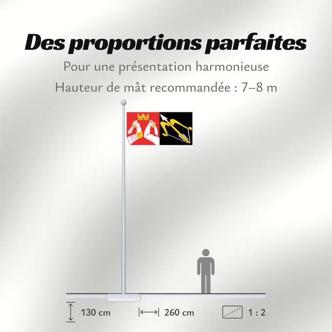 Proportions du drapeau : Itä-Suomen lääni