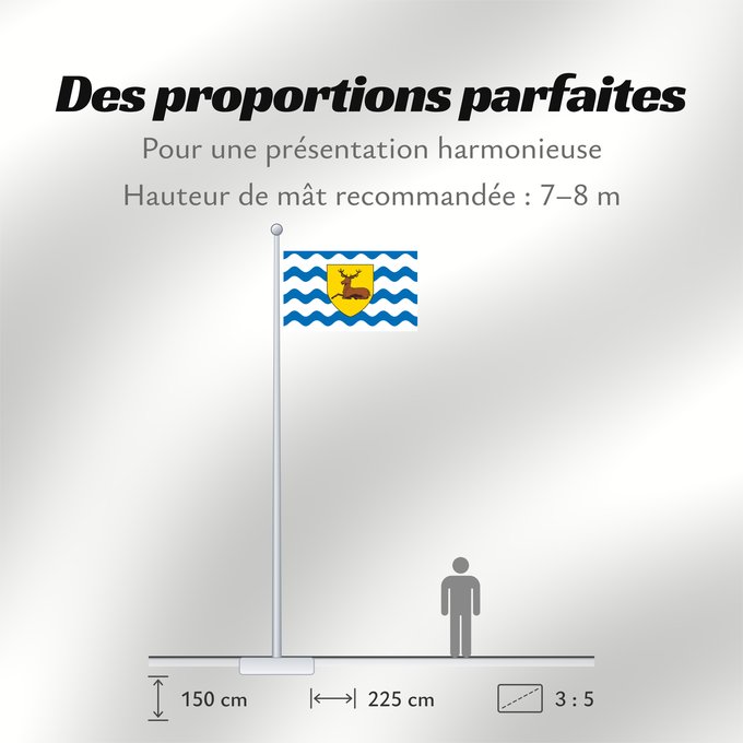 Proportions du drapeau : County Flag of Hertfordshire	Hertfordshire	Hertfordshire flag