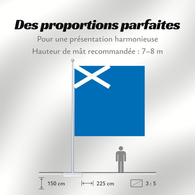 Proportions du drapeau : Scotland	L Écosse	Escocia	Schottland	Scozia	Schotland	Escócia	Szkocji	Scotlandes	علم اسكتلندا	Знаме на Шотландия	Banniel Bro-Skos	Skotská vlajka	Yr Alban	Skotlands	Σημαία της Σκωτίας	Skotio	Šotimaa lipp	پرچم اسکاتلند	Skotlannin	HAlban	H-Alba	Brattagh ny h