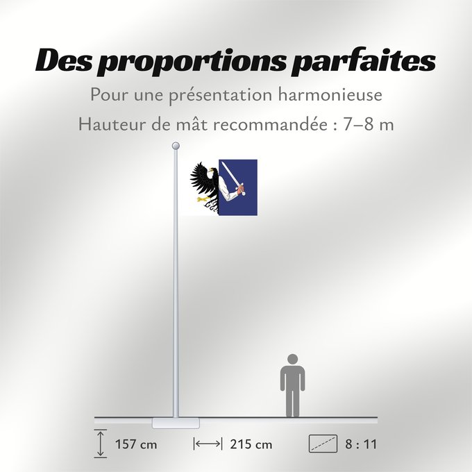 Proportions du drapeau : Connacht	W Connacht	Connacht ou Connaught