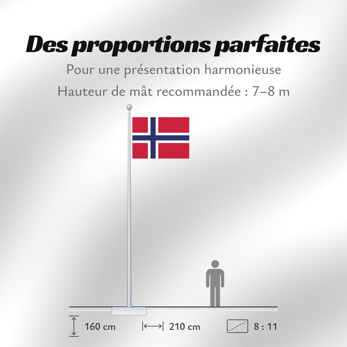 Proportions du drapeau : Svalbard