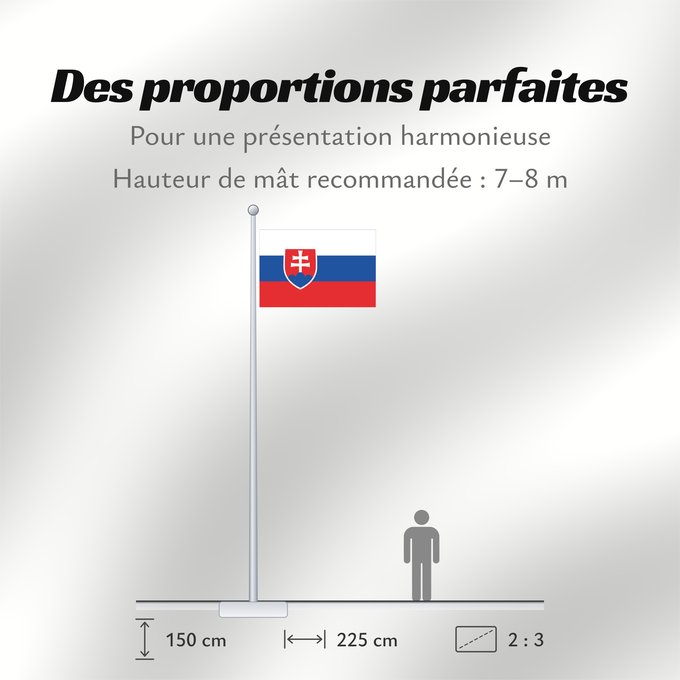 Proportions du drapeau : Slovakia Slovakia. Image from here, colors Slovaquie Eslovaquia Slowakei Slovacchia Slowakije Eslováquia Słowacji Сцяг Славакіі Национално знаме на Словакия Slovačke Slovenská vlajka Slovakiets Σημαία της Σλοβακίας Slovaki lipp Slovakian Slóvaice Szlováki
