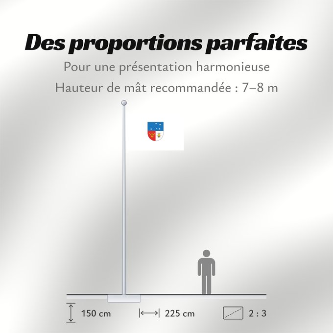 Proportions du drapeau : Colonia Department	Colonia	 département de Colonia 