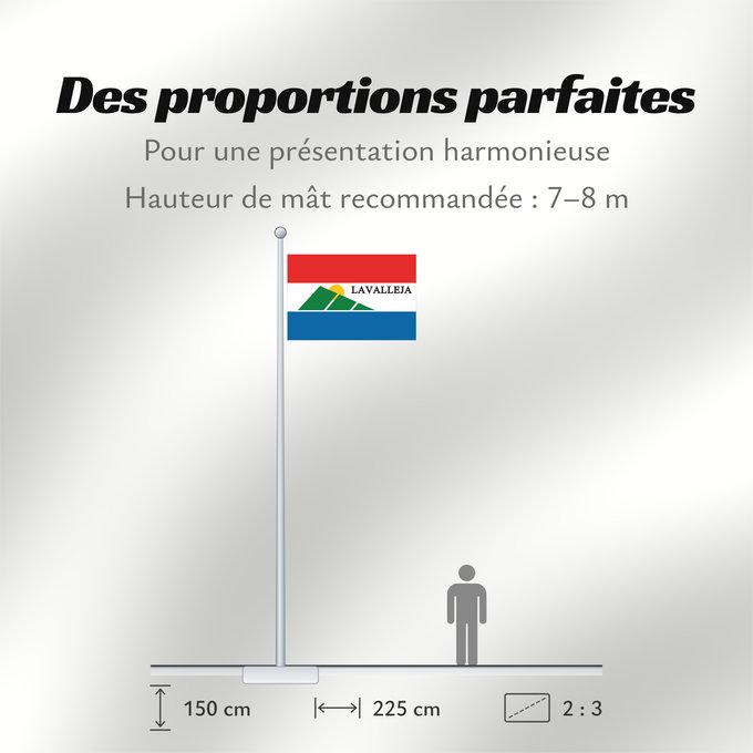 Proportions du drapeau : Lavalleja Department département de Lavalleja Departamento de Lavalleja Lavalleja
