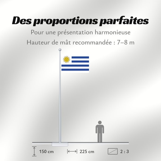 Proportions du drapeau : Uruguay	L Uruguay	Dell Uruguay	Uruguai	Urugwaju	D Uruguai	علم أوروغواي	D Uruguay	Uruwayi wiphala	L Uruguai	Urugvajo	Uruguaiko bandera	E Uruguai	Poyvi Uruguái	Irigwe	ウルグアイの国旗	Pāmitl Uruguay	Uruwayi unanchan	Флаг Уругвая	Urugvaja	Uruguays