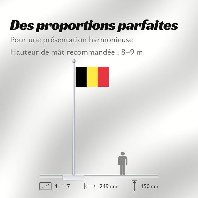 Proportions du drapeau : Belgium civil The civil ensign and flag of Belgium Belgique Bélgica Belgien Belgio België in de verhouding 2 3, gebruikt als civiele vlag en de facto nationale vlag Belgii Belgiens Civilna zastava Belgije Флаг Бельгии