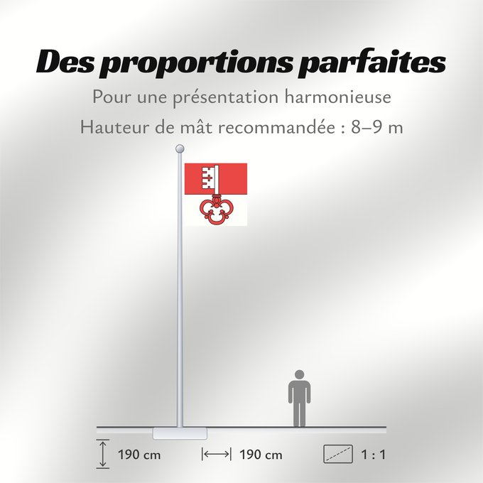 Proportions du drapeau : Canton of Obwalden Obwalden canton d'Obwald Obwalden Obvaldo Canton of Obwalden in Switzerland