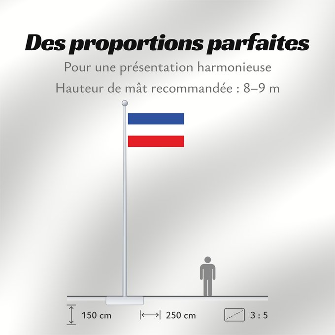 Proportions du drapeau : Schleswig-Holstein